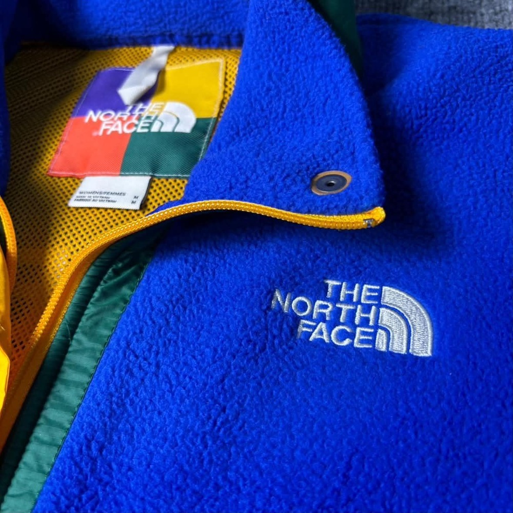 The North Face Royal Blue Colorblock Fleece Jacket NF0A7REM Womens M - Picture 4 of 11